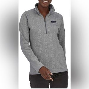 Patagonia Women’s Better Sweater 1/4-Zip in Frozen Jacquard/Salt Grey, Size L
